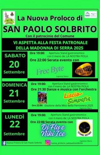 Festa Patronale Della Madonna Di Serra A San Paolo Solbrito - San Paolo Solbrito
