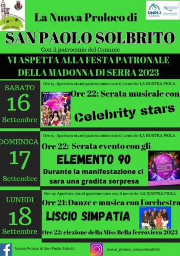 Festa Patronale Della Madonna Di Serra A San Paolo Solbrito - San Paolo Solbrito