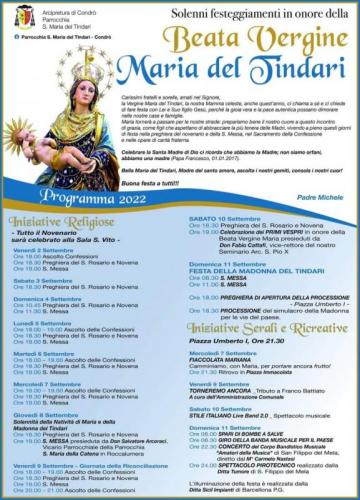 Solenni Festeggiamenti In Onore Della Beata Vergine Maria Del Tindari - Condrò