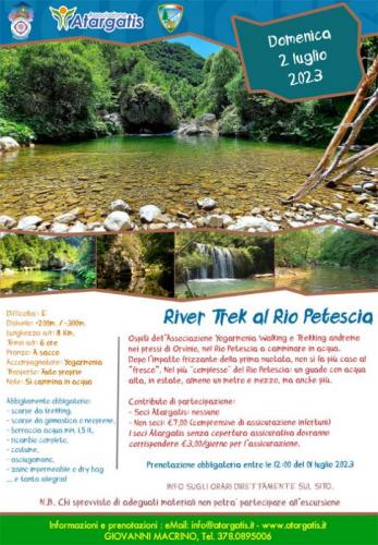 Rivertrek Al Rio Petescia - Turania