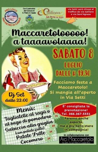 Maccaretolo A Tavola - San Pietro In Casale