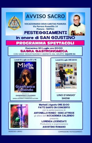 Festeggiamenti In Onore Di San Giustino A Pianura - Napoli