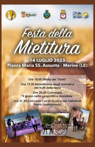 La Festa Della Mietitura A Merine - Lizzanello