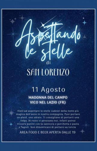 Aspettando Le Stelle Di San Lorenzo A Madonna Del Campo - Vico Nel Lazio