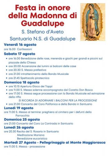 Festa In Onore Della Modonna Di Guadalupe - Santo Stefano D'aveto