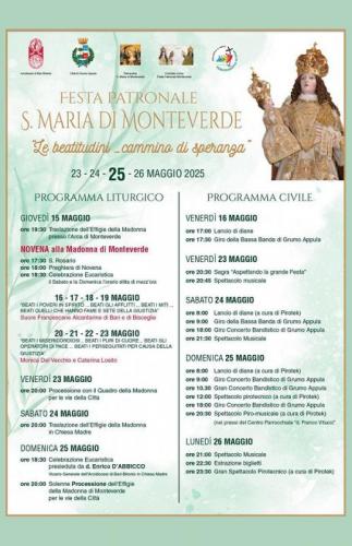 Festa Patronale S. Maria Di Monteverde A Grumo Appula - Grumo Appula