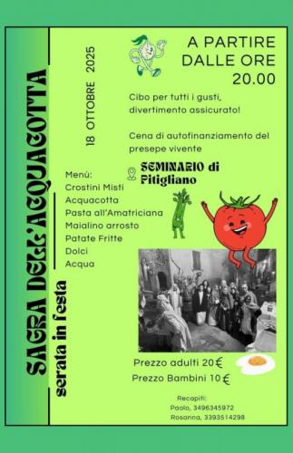 La Sagra Dell'acquacotta A Pitigliano - Pitigliano