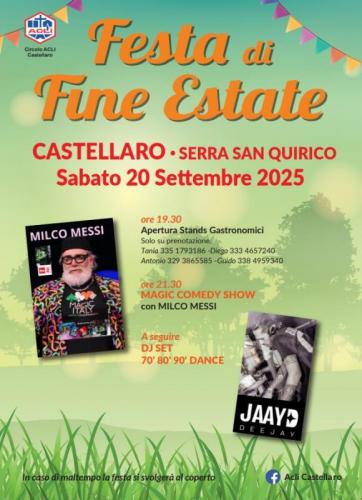 Festa Di Fine Estate A Castellaro Di Serra San Quirico - Serra San Quirico