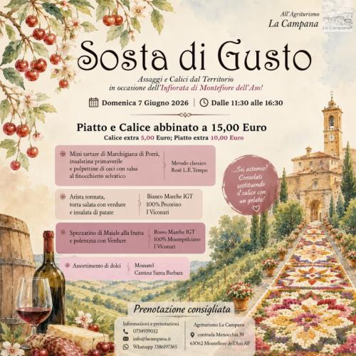 Sosta Di Gusto All'agriturismo La Campana - Montefiore Dell'aso