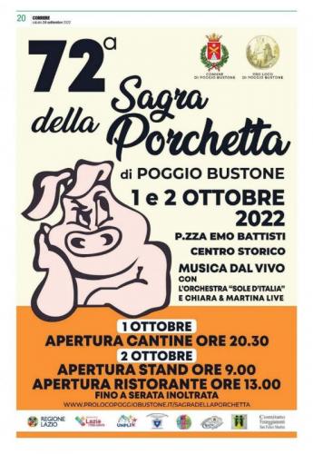 Sagra Della Porchetta - Poggio Bustone