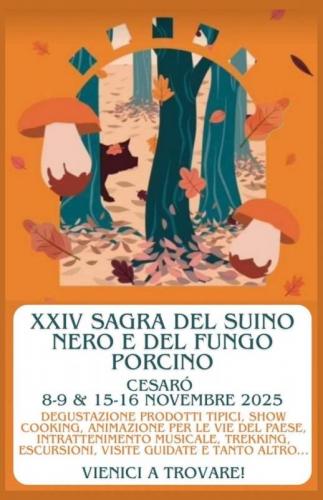 Sagra Del Suino Nero E Del Fungo Porcino Dei Nebrodi A Cesaro - Cesarò