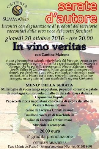 In Vino Veritas - Somma Vesuviana