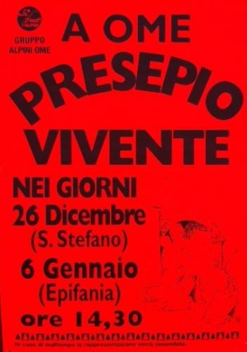 Rappresentazione Del Presepio Vivente A Ome - Ome