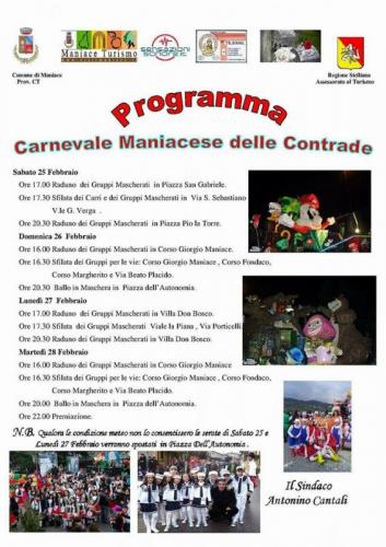 Il Carnevale Delle Contrade Di Maniace - Maniace