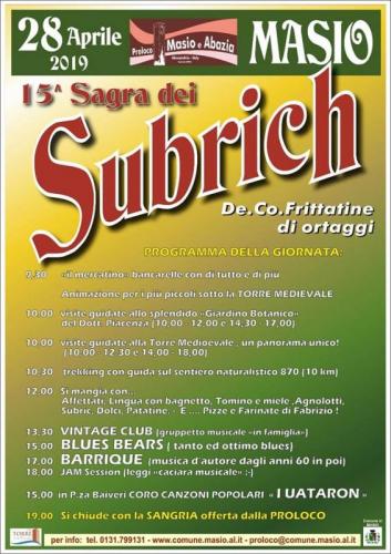 Sagra Dei Subrich - Masio