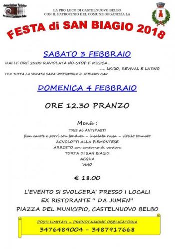 Festa Di San Biagio - Castelnuovo Belbo