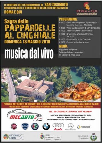 Sagra Delle Pappardelle Al Cinghiale A Vicovaro - Vicovaro