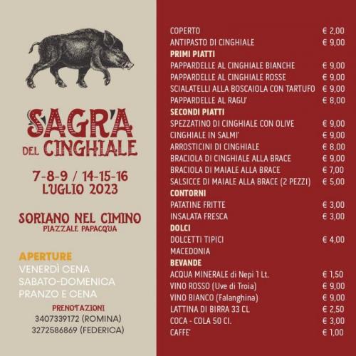 Sagra Del Cinghiale - Soriano Nel Cimino