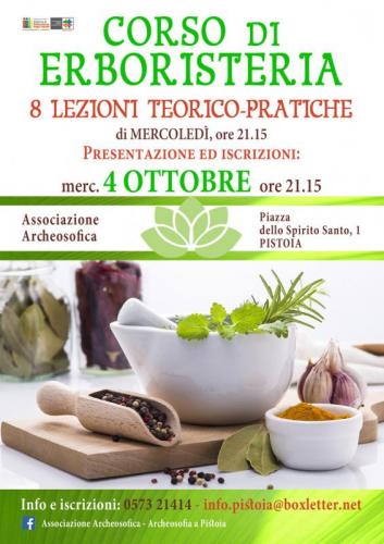Corso Di Erboristeria  Autunno-inverno 2017
