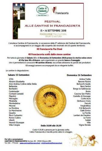 Festival Alle Cantine Di Franciacorta 2018