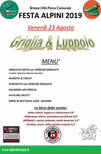 La Festa Degli Alpini Di Brinzio 2019 Si Apre... Alla Griglia!