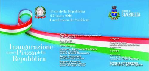 Inaugurazione Nuova Piazza Della Repubblica Di Castelnuovo Dei Sabbioni