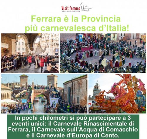 Ferrara è La Provincia Più Carnevalesca D’italia!