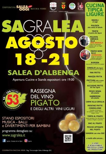 Sagralea - Sagra Del Vino Pigato A Salea - Albenga