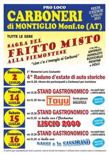 Sagra Del Fritto Misto Alla Piemontese - Montiglio Monferrato