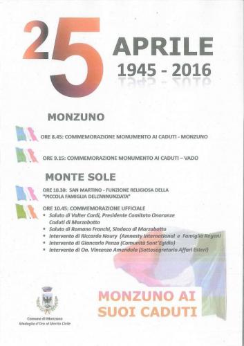 Anniversario Della Liberazione Di Monzuno - Monzuno