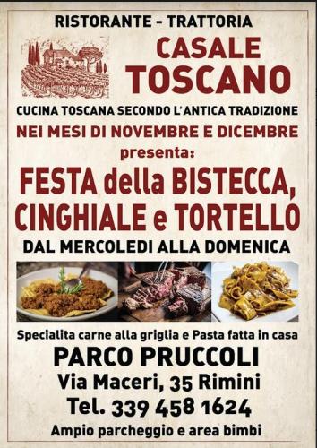Festa Della Bistecca -cinghiale E Tortello Al Casale Toscano Di Rimini - Rimini