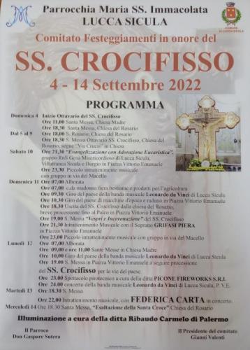 Festeggiamenti In Onore Del S.s Crocefisso A Lucca Sicula - Lucca Sicula