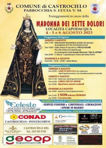 Festa Madonna Sette Dolori A Castrocielo - Castrocielo
