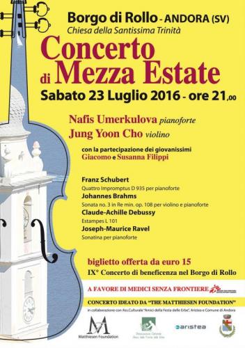 Concerto Di Mezza Estate Ad Andora - Andora