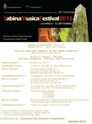 Sabinamusicafestival - Poggio Mirteto