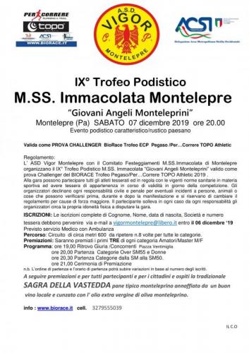 Trofeo Pod. M.ss. Dell'immacolata Montelepre - Montelepre