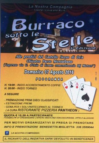 Torneo Di Burraco - Oria