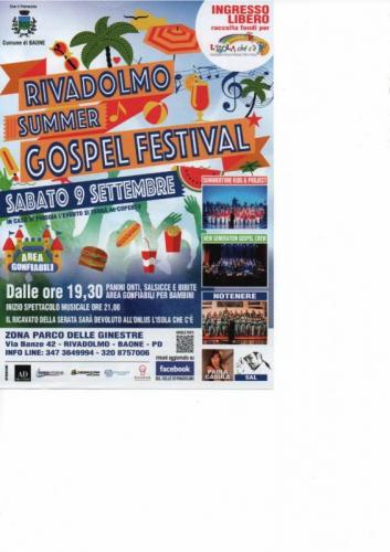 Rivadolmo Summer Gospel Festival - Baone