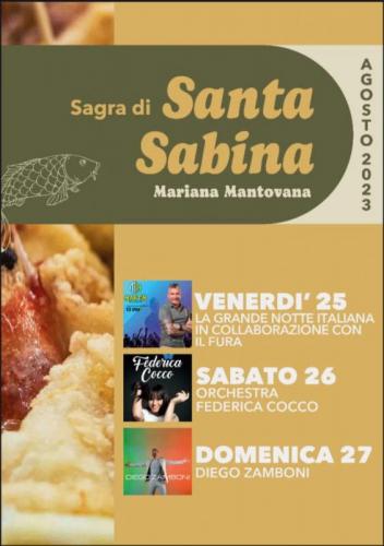 Sagra Di Santa Sabina - Mariana Mantovana