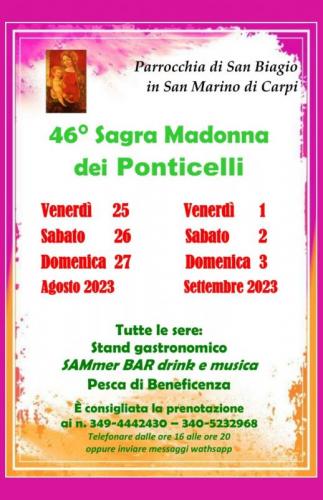 Sagra Madonna Dei Ponticelli - Carpi