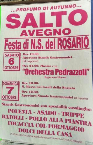 Festa N. S. Del Rosario - Avegno