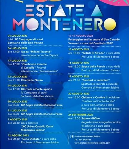 Feste Sagre E Eventi A Montenero Sabino - Montenero Sabino