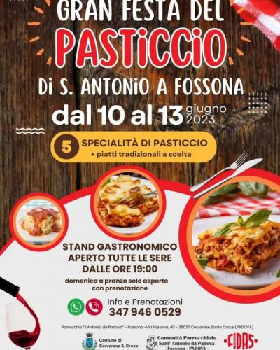 Gran Festa Del Pasticcio A Fossona - Cervarese Santa Croce