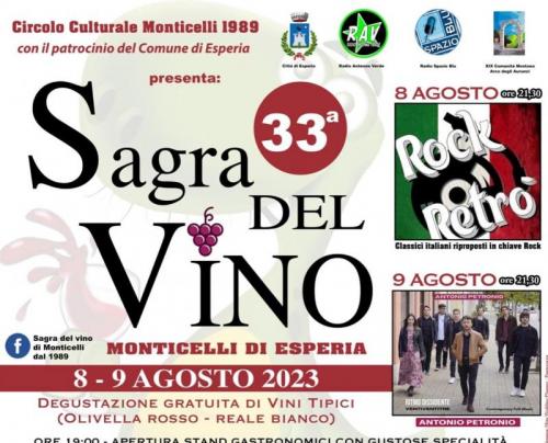 Sagra Del Vino Di Monticelli - Esperia