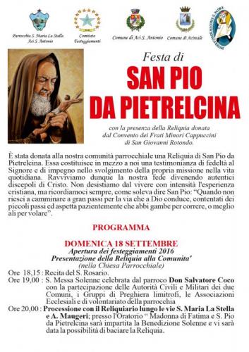 Festa Di San Pio Da Pietralcina - Aci Sant'antonio