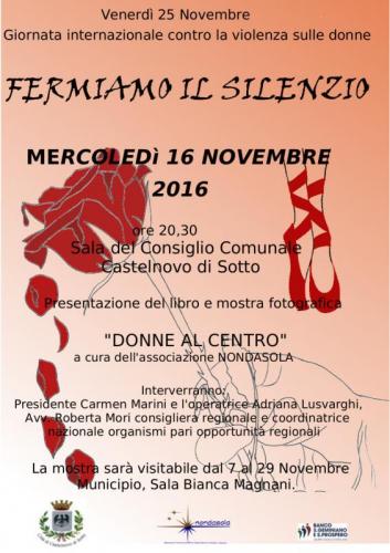 Giornata Mondiale Contro La Violenza Alle Donne - Castelnovo Di Sotto