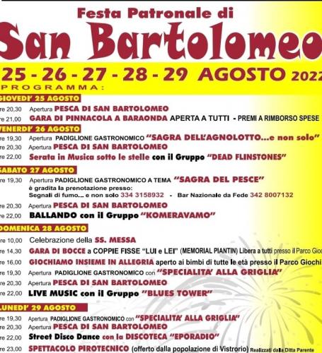 Festa Di San Bartolomeo A Vistrorio - Vistrorio
