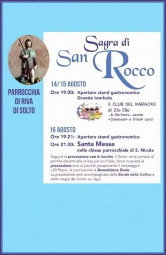 La Grande Festa Di San Rocco - Riva Di Solto