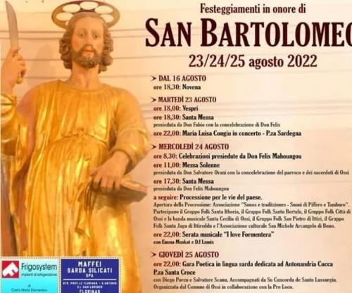 Festa Patronale Di San Bartolomeo Apostolo - Ossi