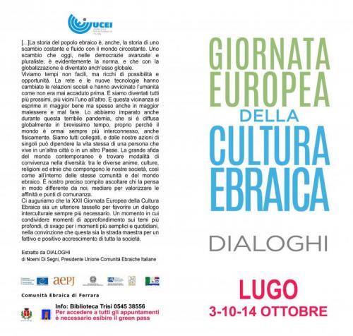 Giornata Europea Della Cultura Ebraica - Lugo